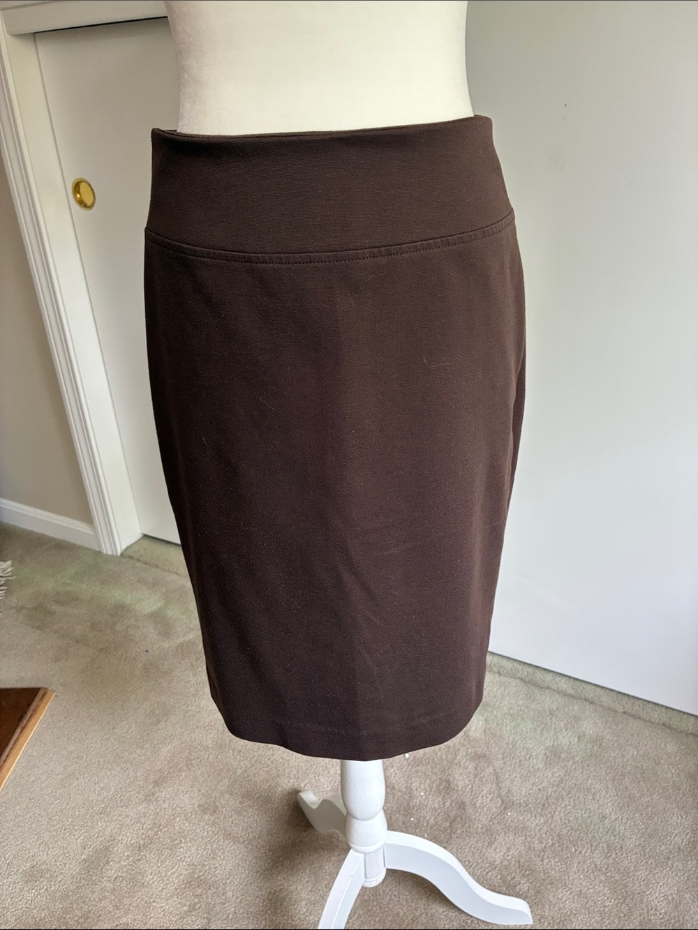 Michael Kors Chocolate Brown Pencil Skirt